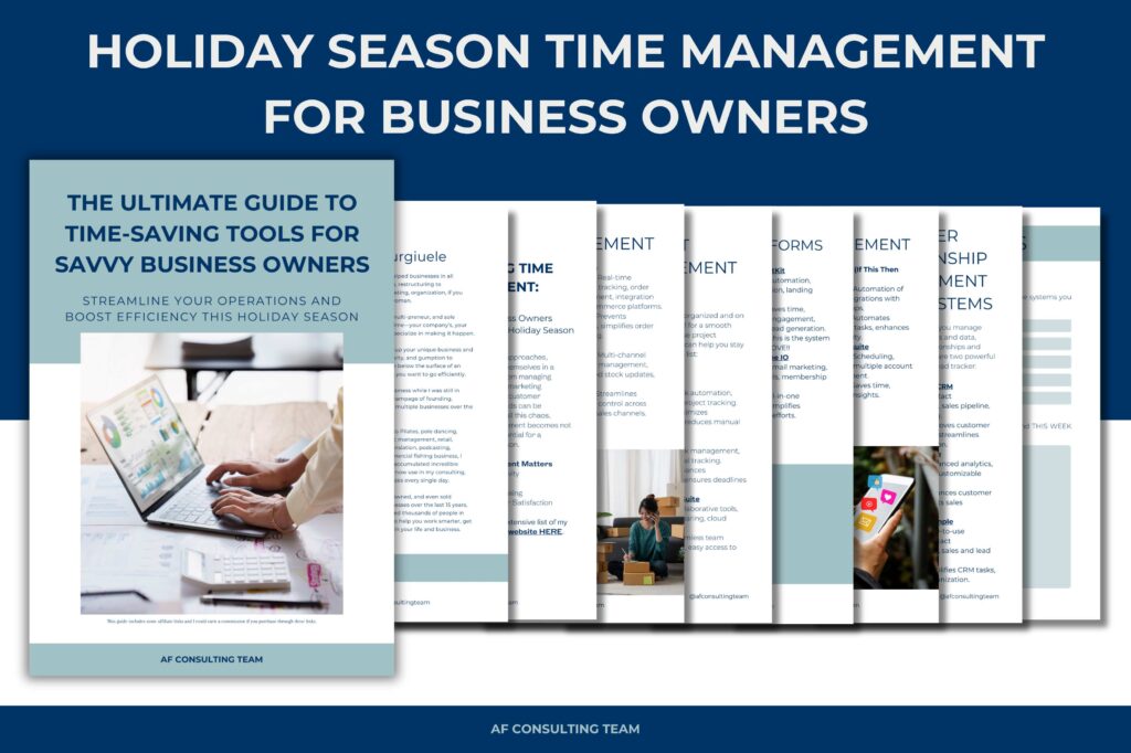 holiday season time management for business owners